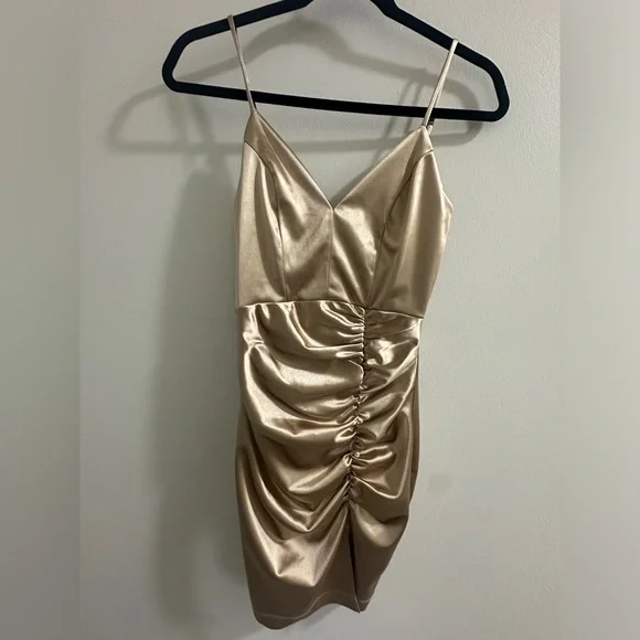 honey gold color dress HONEY MINI DRESS | CULT MIA